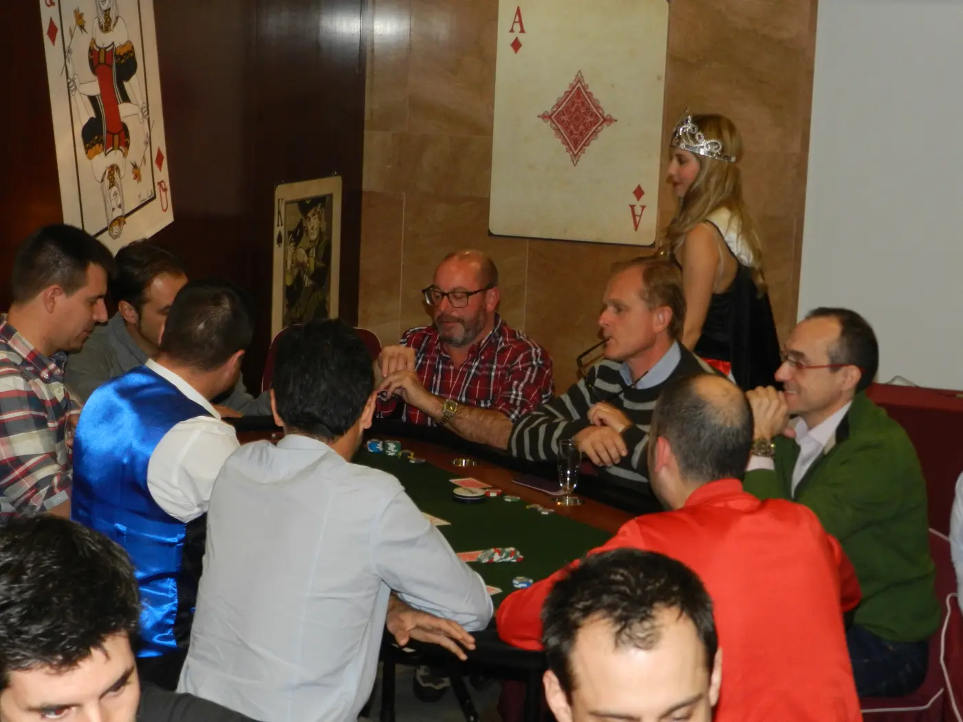 Repóker de ases con vuestro logo para eventos de casino