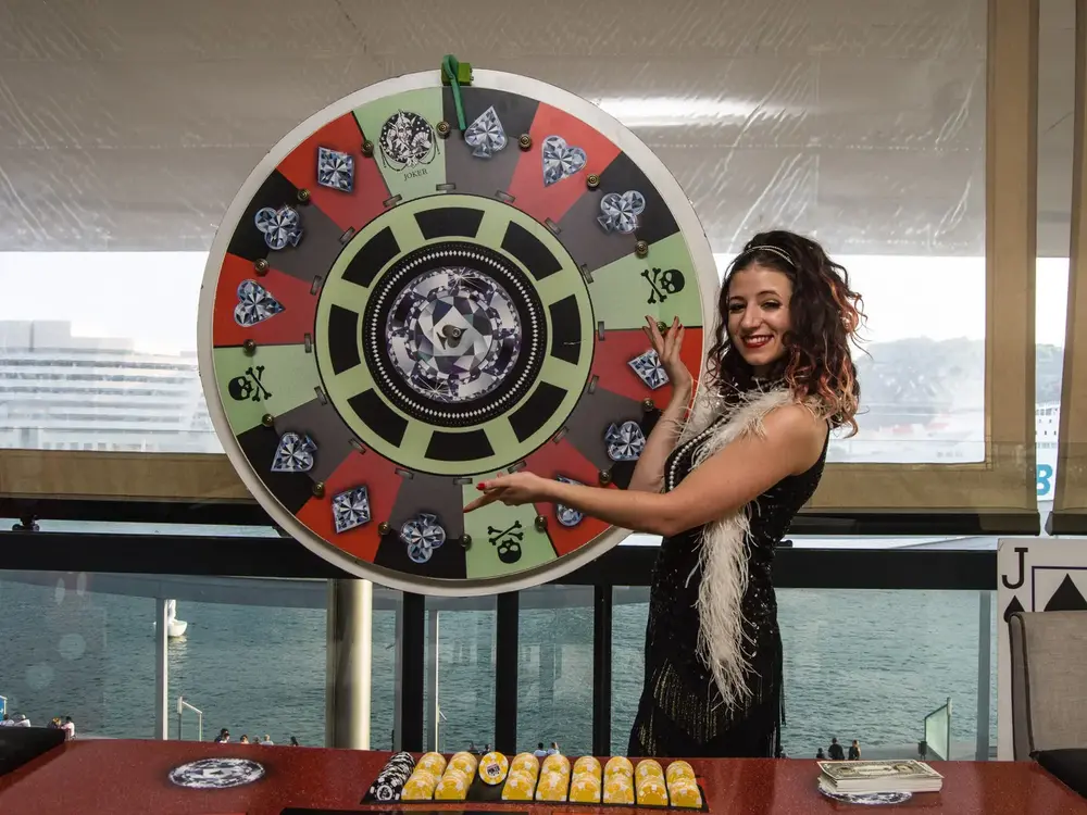 Ruleta de la fortuna gigante para fiestas y eventos de empresa